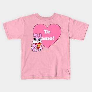 "Te Amo!" Bunny (Spanish) Kids T-Shirt